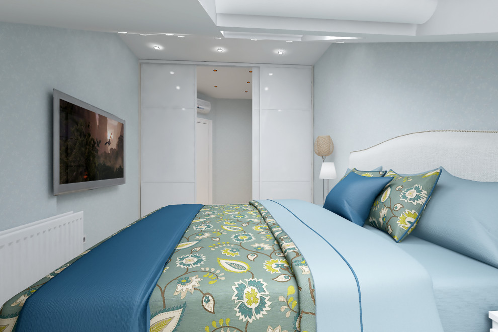 Спальня на первой уровне квартиры