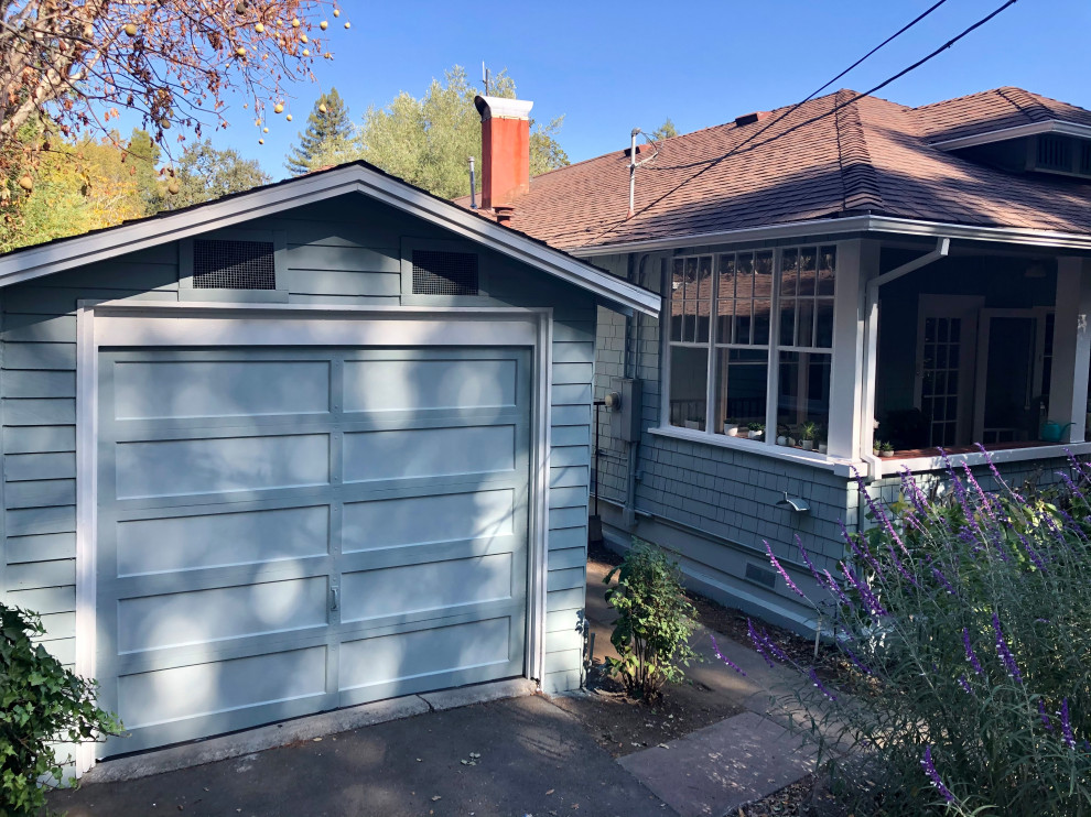 Photo of a medium sized traditional detached single garage in San Francisco.