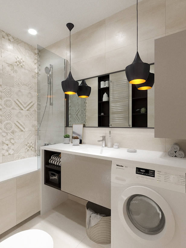 Дизайн проект однокомнатной квартиры 42 кв.м