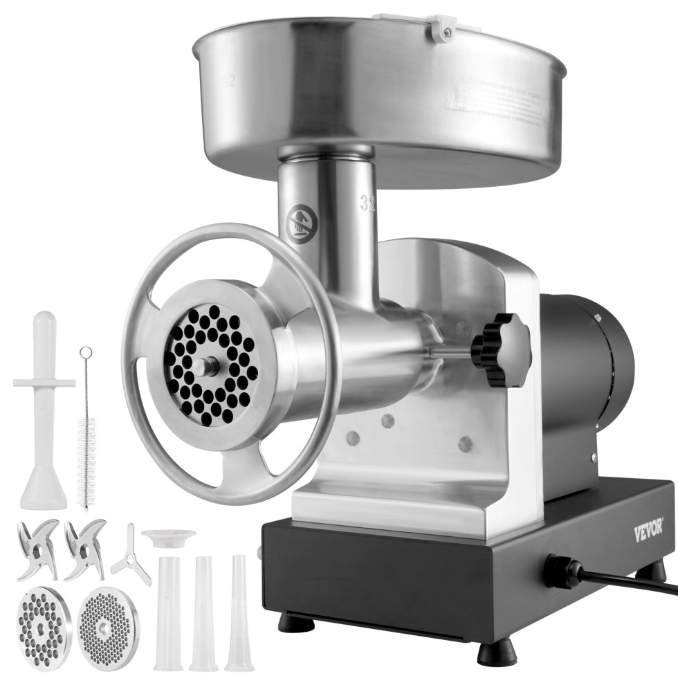 VEVOR Heavy Duty Electric Meat Grinder 992 Lb/H Capacity 1100W Sausage