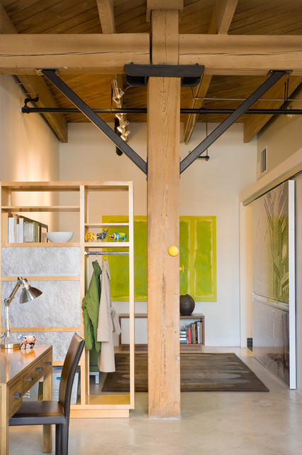 Steel Loft contemporaneo-despacho