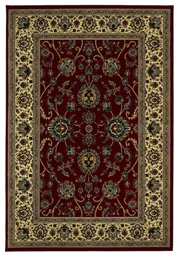 Oriental Weavers Sphinx Ariana 130/8 Rug, Red/Ivory, 8'0" x 8'0" Square