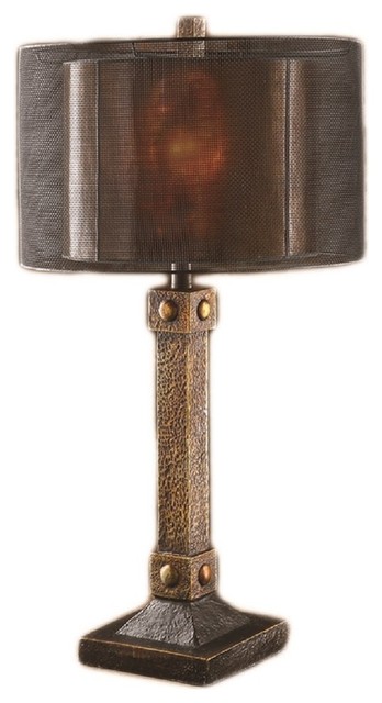 Montana Table Lamp Copper Bronze Finish Metal And Mica Shade 31 Montana Table Lamp Copper Bronze Finish Metal And Mica Shade 31 Lamps By Zeckos