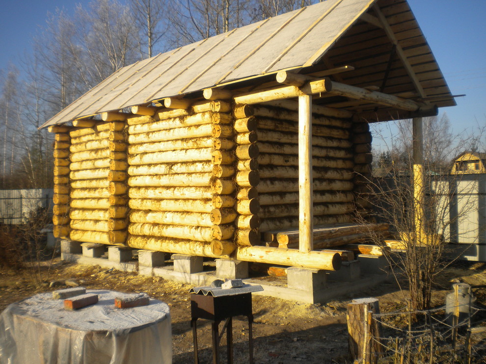 Баня из бревна