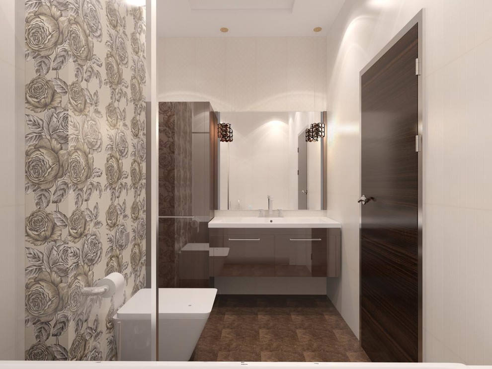 Современный стиль. Трехкомнатная квартира на юге Москвы.