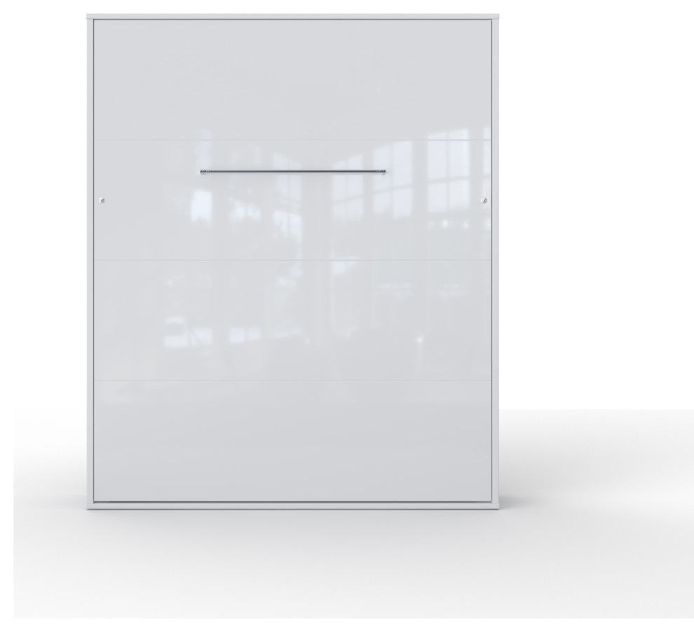 Contempo Vertical Wall Bed, European Queen Size Contemporary Murphy