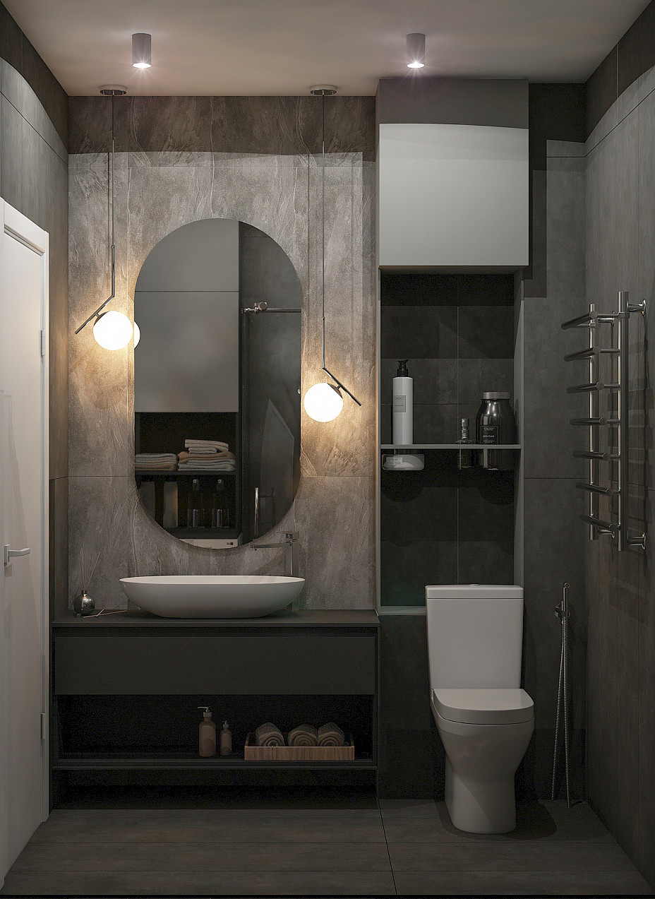 6. Green circle. Санузел