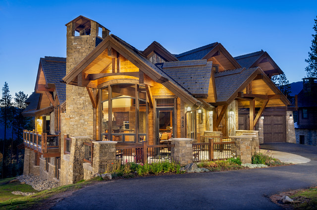 Timber Peak rustic-house-exterior