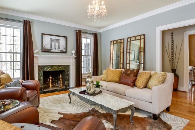 Transitional Living Room - Traditional - Living Room - Providence - by ...