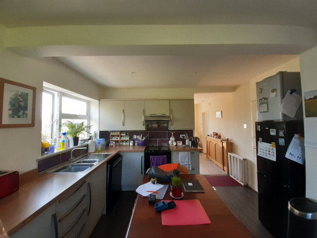 Claret Red Shaker Kitchen, Feock, Cornwall klassisk-koek