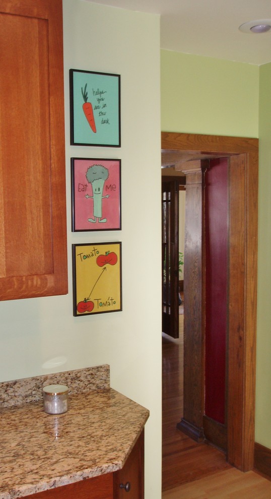 Example of a transitional kitchen design in Minneapolis