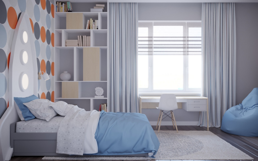 Детская. Дизайн-проект коттеджа в Московской области