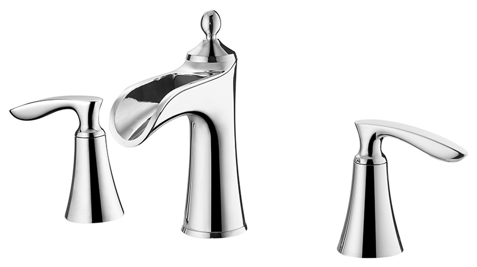 Ukiah Two Handle 8 Inch Widespread Bathroom Faucet