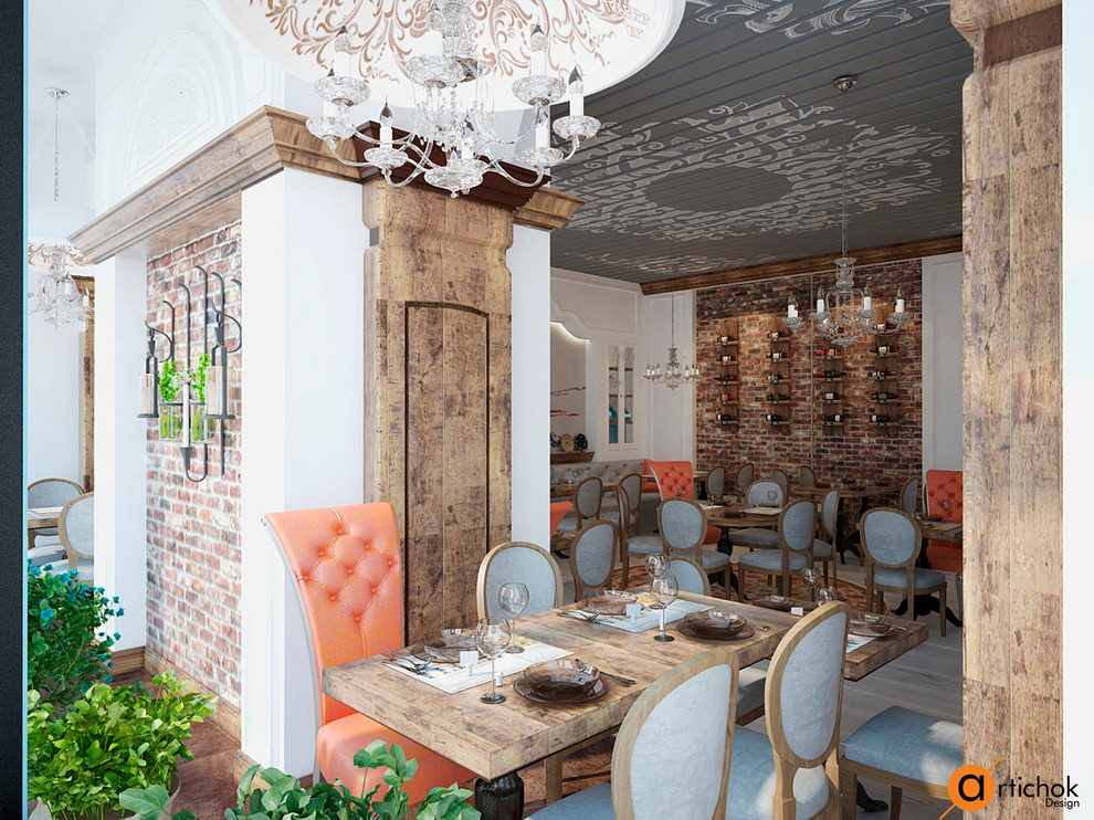 Ресторан с росписью