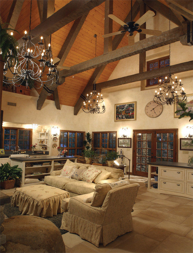 This is an example of a traditional living room in Los Angeles.