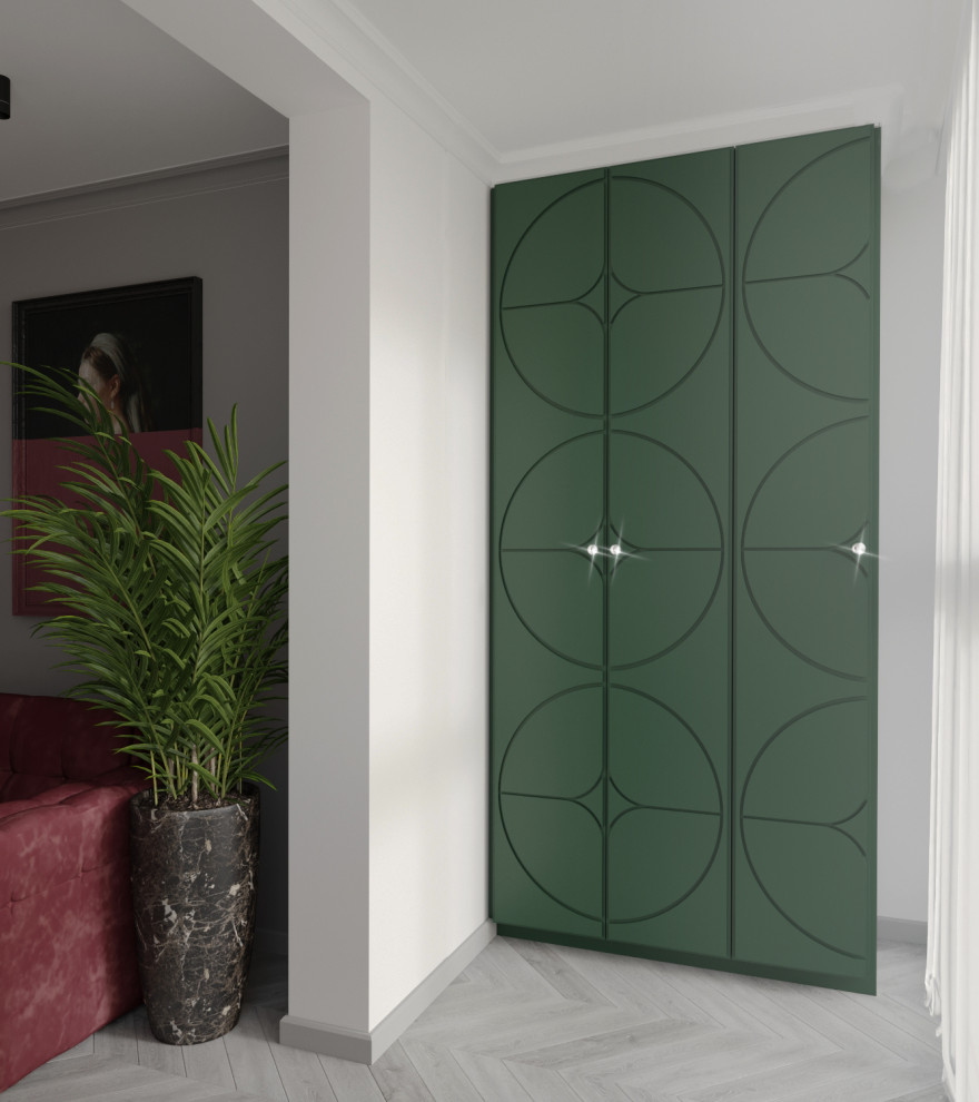 "Малиновое вино" Дизайн-проект квартиры 50 метров