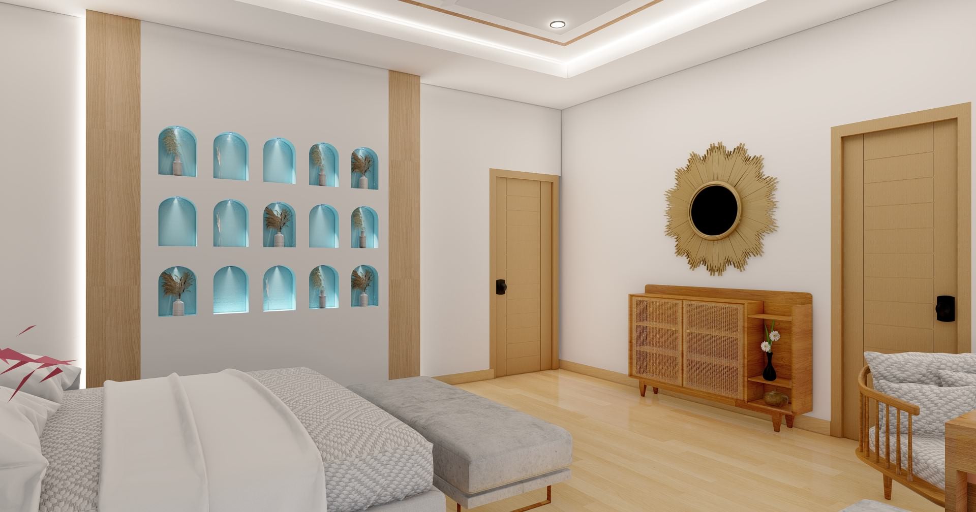 Contemporary Bedroom Makeover in Fulham