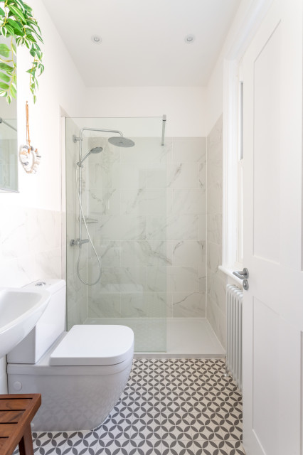 Master ensuite trendy-badevaerelse