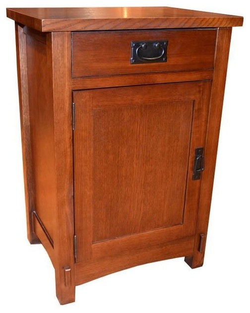Arts and Crafts Mission Solid Oak Nightstand Craftsman Nightstands