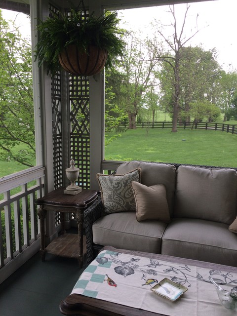 Screened in porch american-traditional-veranda