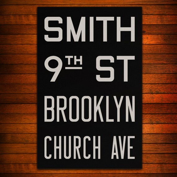 BROOKLYN New York City Subway Sign Bus Scroll 11 by FlyingJunction