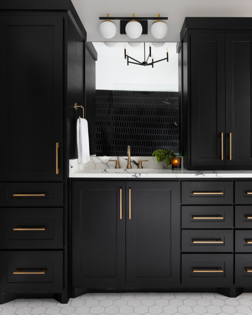 Back in Black transitional-bathroom