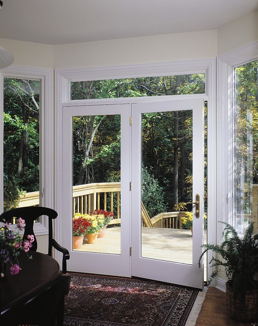 Pella® ProLine® ENERGYSTAR®qualified hinged patio doors offer timeless style Traditional