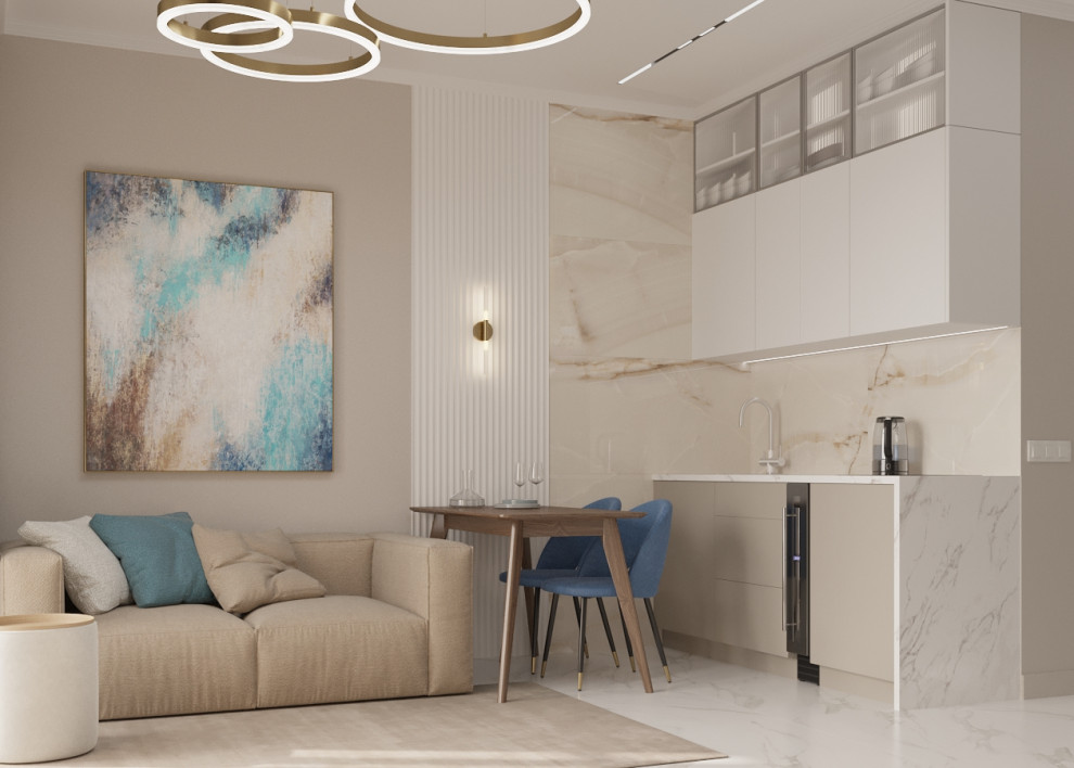 Кухня-гостиная для молодой пары