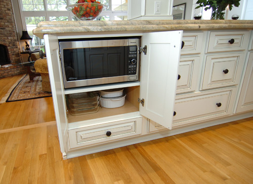 Seven Places To Put Your Microwave, Can You Put A Countertop Microwave In A Cabinet