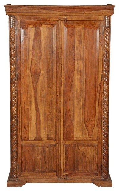 Empire Bedroom Rustic Solid Wood Large, Armoire Solid Wood