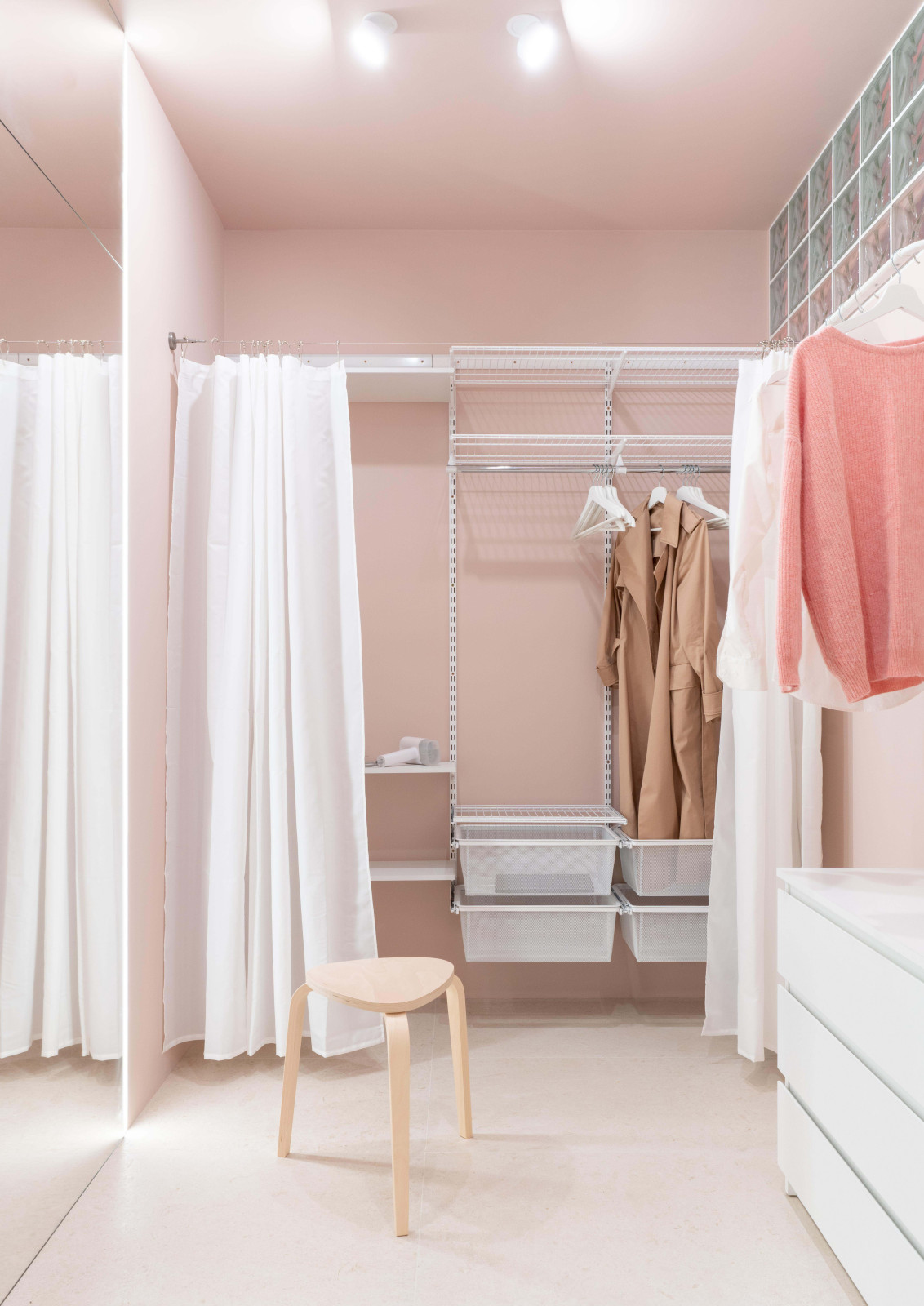 Квартира с стеклоблоками