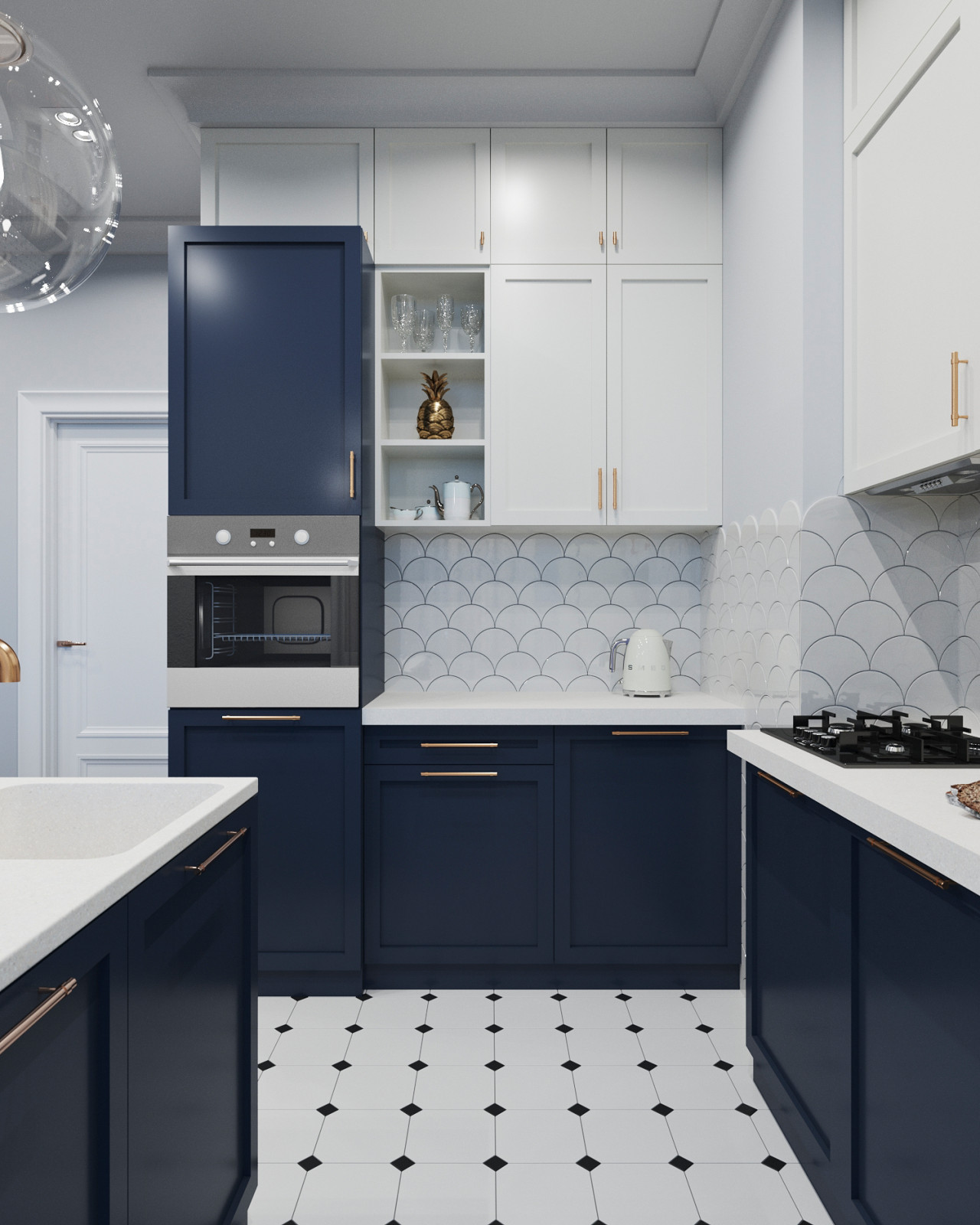 Гостиная и кухня