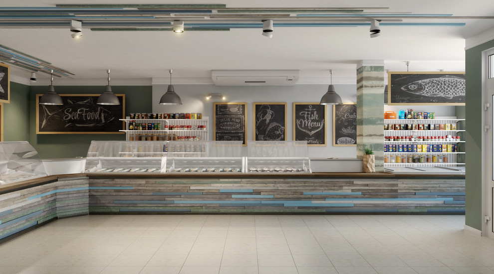 Дизайн рыбного магазина г. Новороссийск
