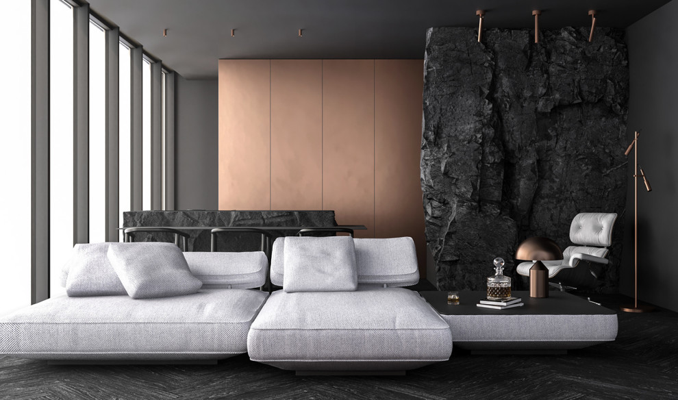 Брутальный интерьер CFAF9F