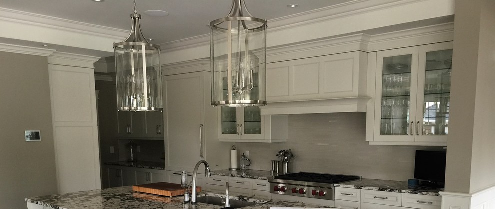 Transitional kitchen photo in Edmonton