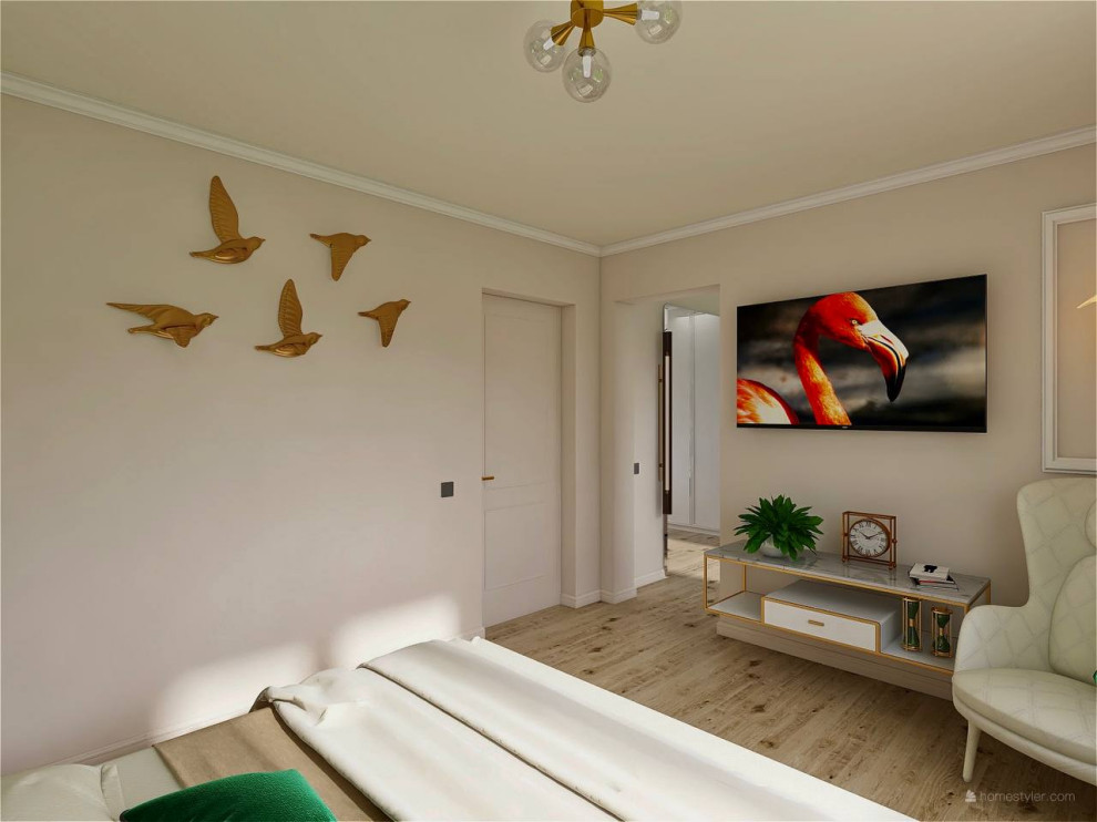 Проект спальня с гардеробной