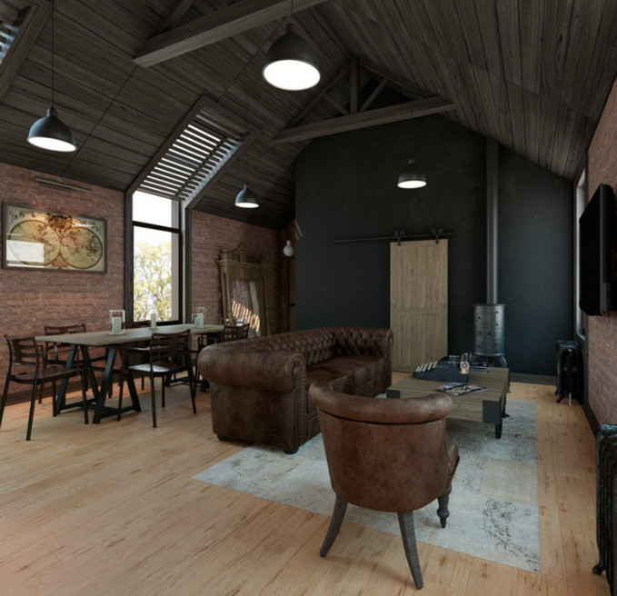 Лофт в индустриальном стиле