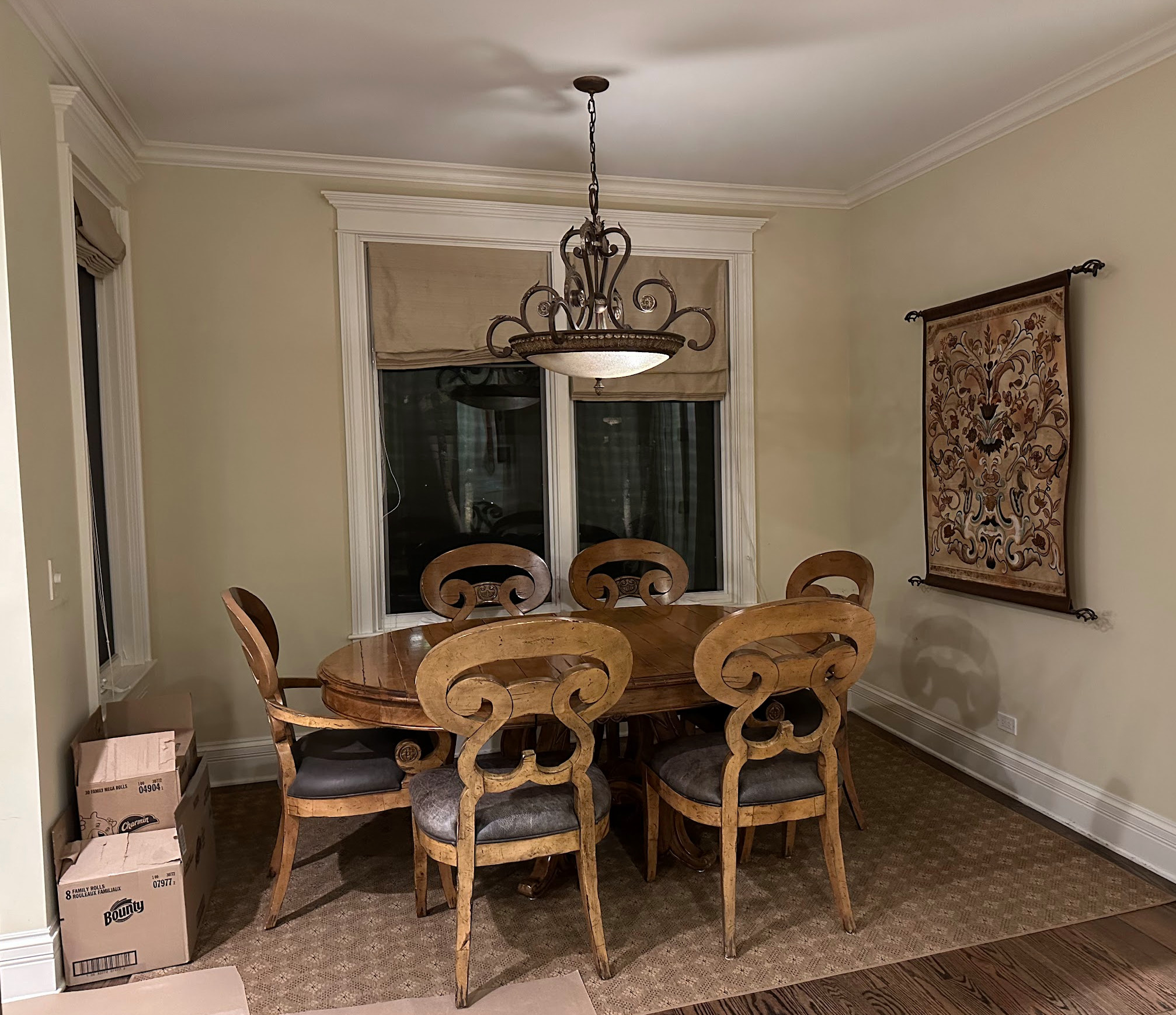 Suburbian breakfast space - Before and after pics
