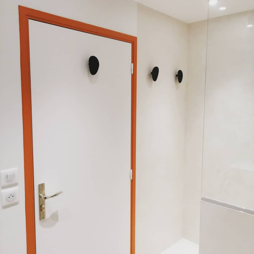 Salle de bain - Douche à l'italienne -Béton ciré