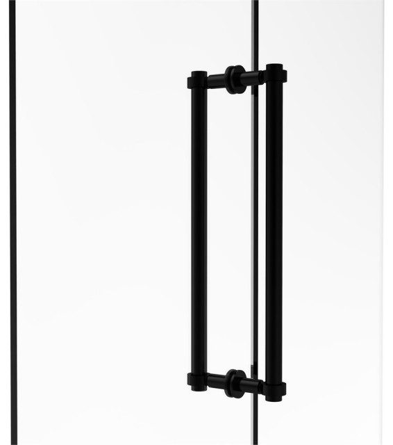 40418BBABZ Contemporary 18 Inch Back to Back Shower Door Pull