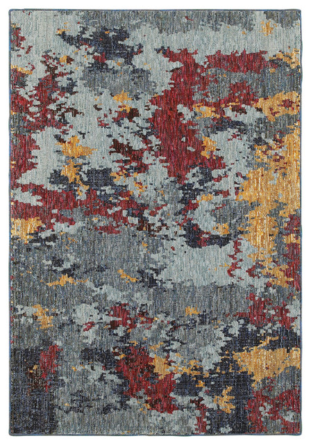 Oriental Weavers Evolution 8036c Blue Red Abstract Area Rug Oriental Weavers Evolution 8036c Blue Red Abstract Area Rug