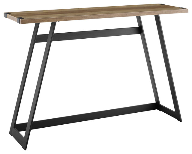46 Urban Industrial Metal Wrap Entry Console Sofa Table Industrial Console Tables By Walker Edison