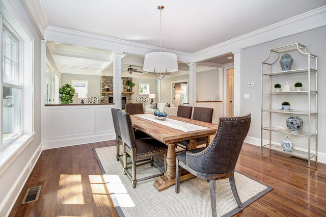 Winning on Wormwood transitional-dining-room