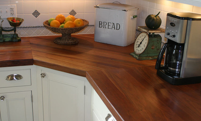 Cherry Wood Kitchen Countertop by Grothouse
