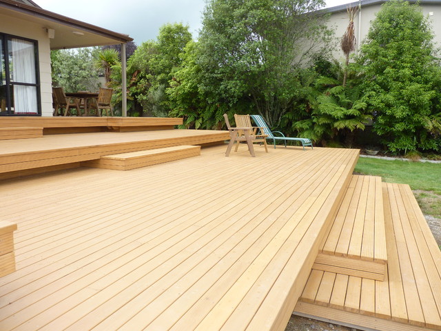 Key Deck, Rotorua moderne-terrasse