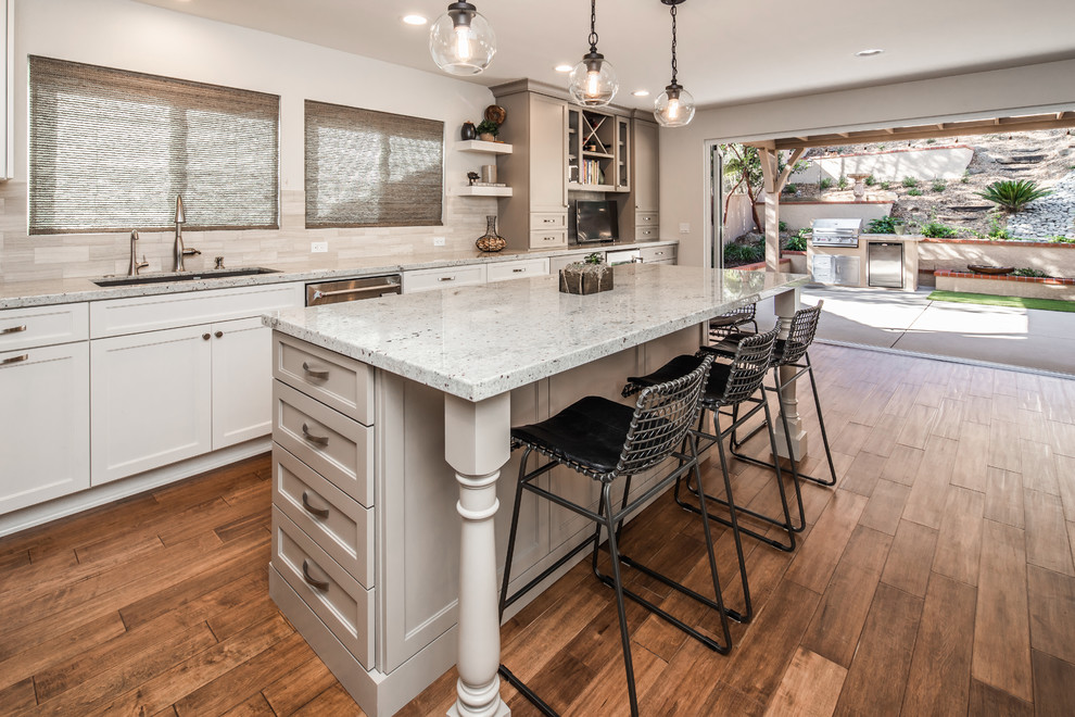 Encinitas Gourmet Kitchen Full Design and Home Remodel - Transitional