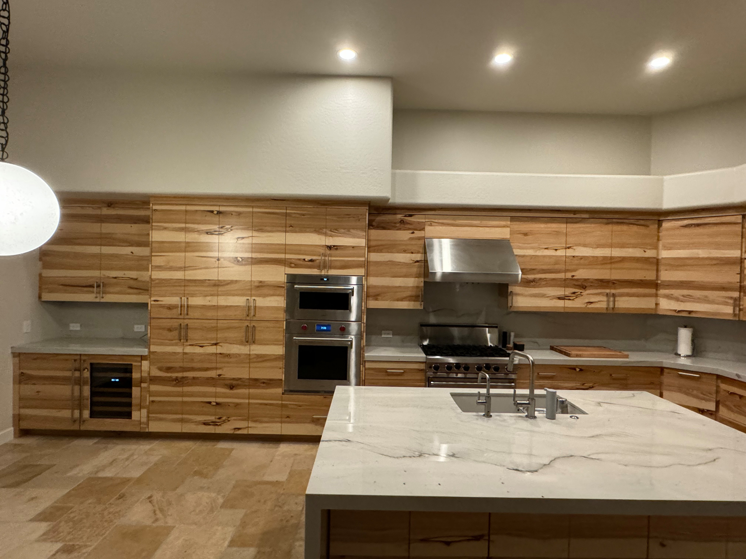Rustic Hickory Custom Kitchen Cabinetry