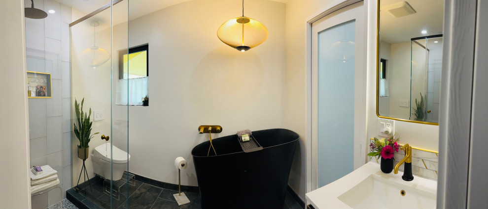 Calming Master Bathroom in Alameda
