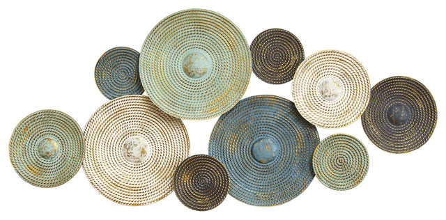 Stratton Home Decor Asheville Textured Plates Wall Decor - Farmhouse