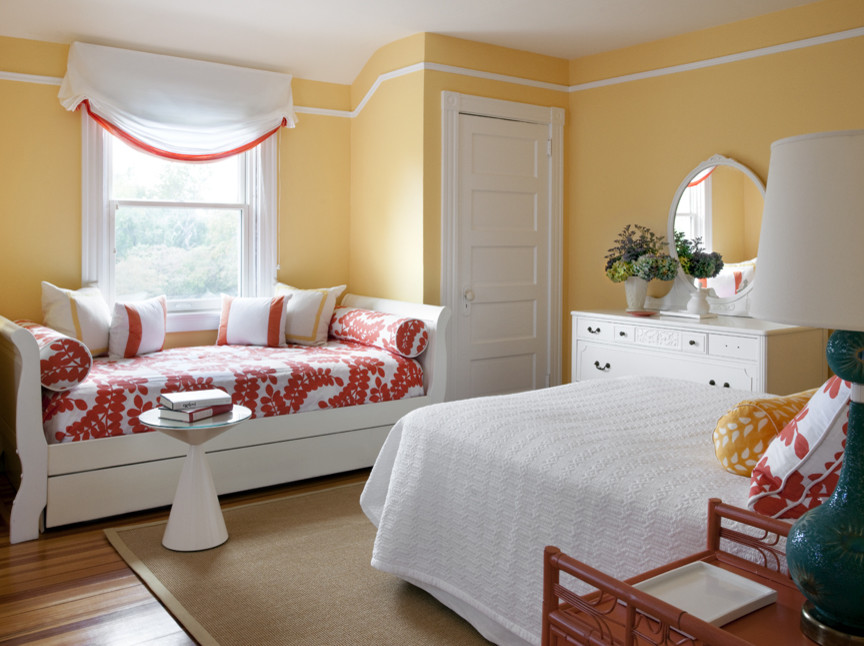 Inspiration for a transitional bedroom in Providence.